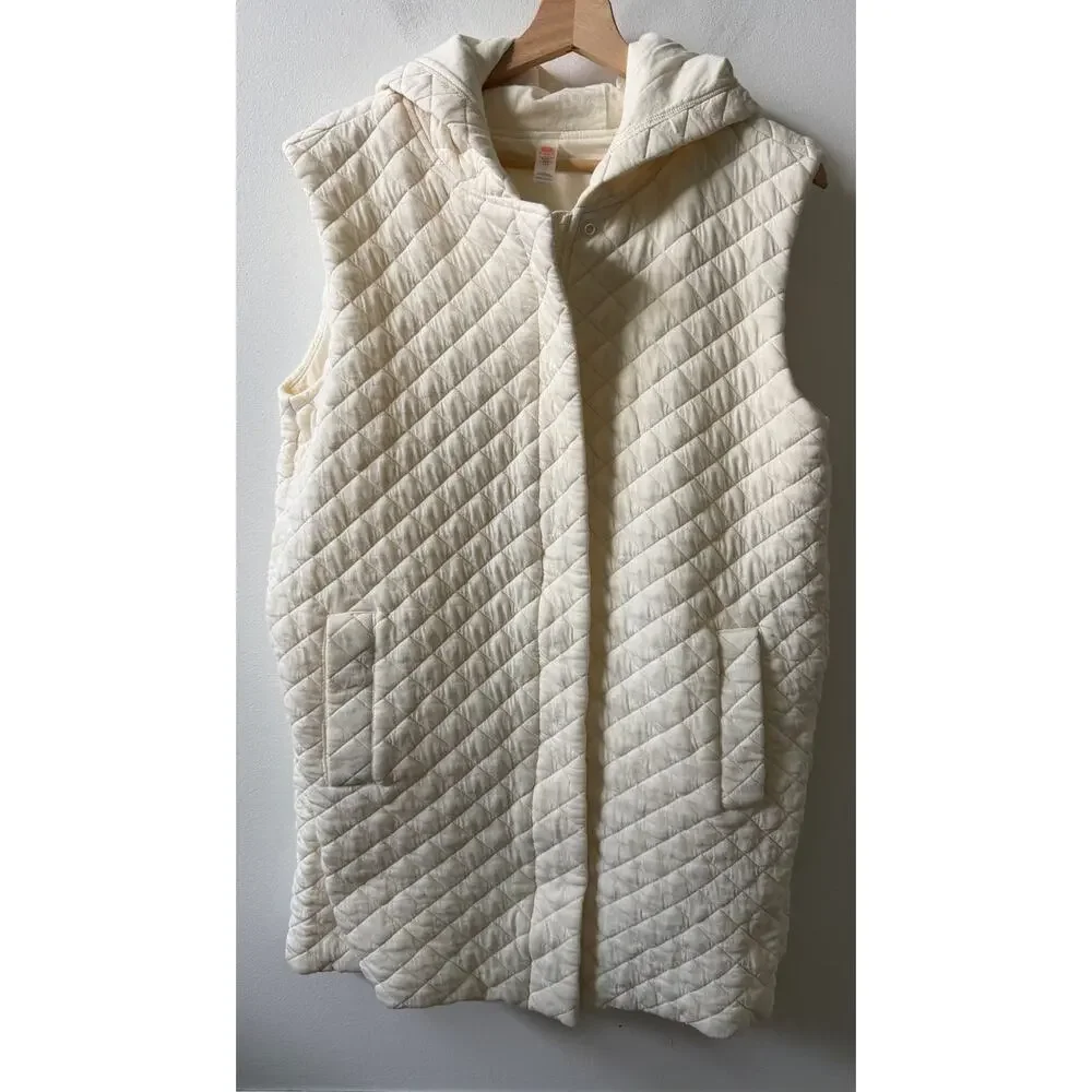 Mono B Quilted longline women's vest size L